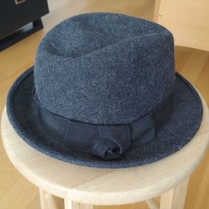 San Diego Hat Co. dark heather grey wool fedora